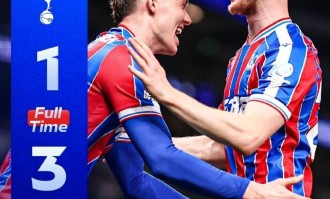 十人热刺1-3水晶宫，五连败后已经沦为保级队，魔鬼赛程靠谁拯救